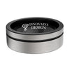 8mm Brushed Matte Grey with Black Groove Tungsten Carbide Ring-Rings-Innovato Design-5-Innovato Design