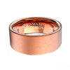 10mm Rose Gold Plated Tungsten Carbide Ring-Rings-Innovato Design-7-Innovato Design