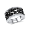 925 Sterling Silver Black Cubic Zircon Engagement Wedding Ring Bridal Women-Rings-Innovato Design-6-Innovato Design