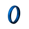 4mm Domed Tungsten Carbide Wedding Band-Rings-Innovato Design-4-Blue-Innovato Design