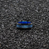 DRAGON Blue Celtic Dragon Tungsten Carbide Ring 8mm Men Black Wedding Band Polished Comfort Fit-Rings-Innovato Design-6-Innovato Design