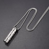 Men's Stainless Steel Bullet Urn Pendant Memorial Necklace-Necklaces-Innovato Design-Innovato Design