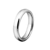 4mm Domed Tungsten Carbide Wedding Band-Rings-Innovato Design-4-Silver-Innovato Design