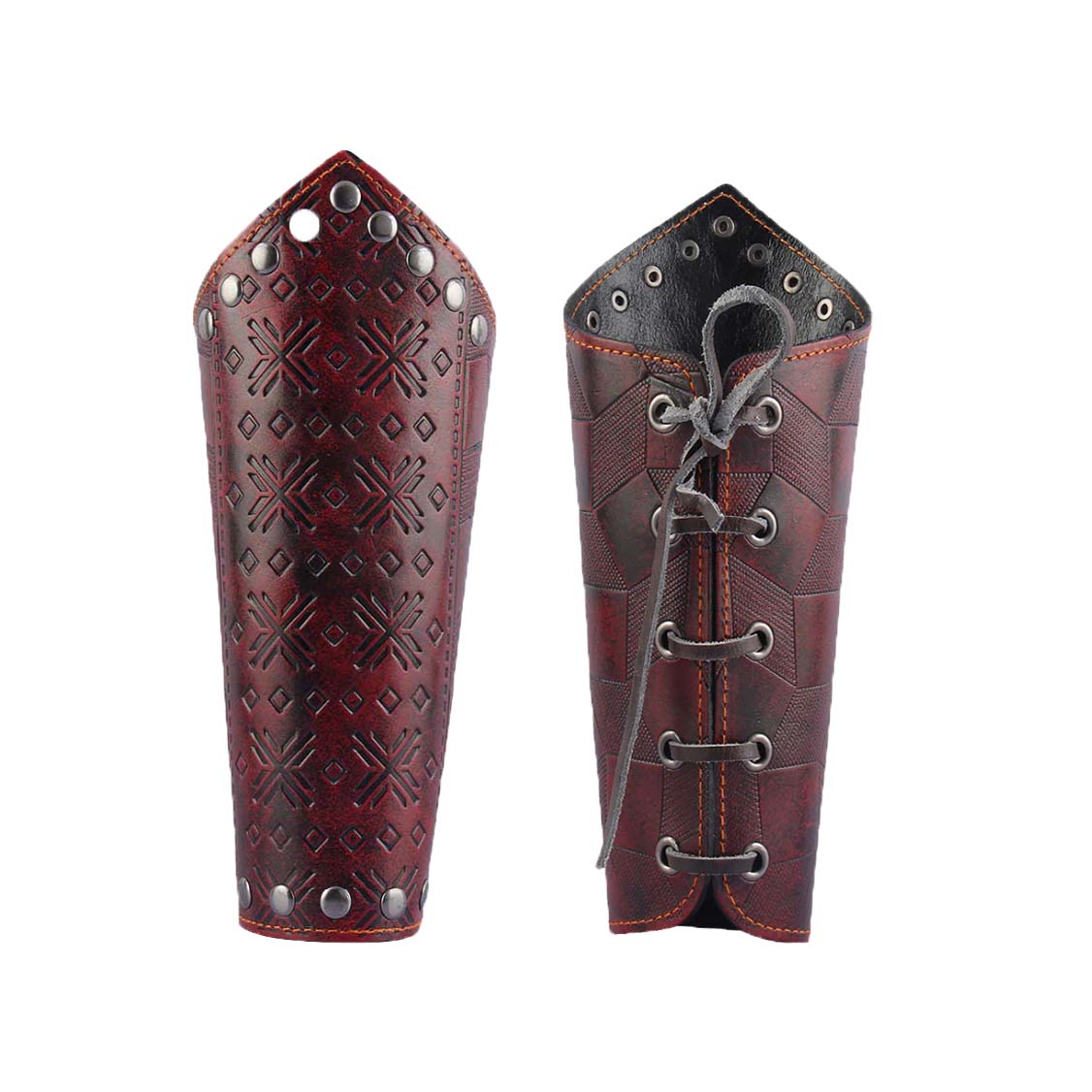  Leather Bracers Medieval Arm Guards Leather Gauntlet