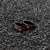 8mm Red & Black Celtic Dragon Tungsten Carbide Comfort Fit Wedding Ring