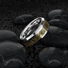 DRAGON 8mm Gold Celtic Dragon Tungsten Carbide Men Wedding Band Ring Comfort Fit-Rings-Innovato Design-7-Innovato Design