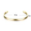 Custom Engrave Gold, Rose Gold or Silver Stainless Steel Fashion Bangle-Bracelets-Innovato Design-Gold-Innovato Design