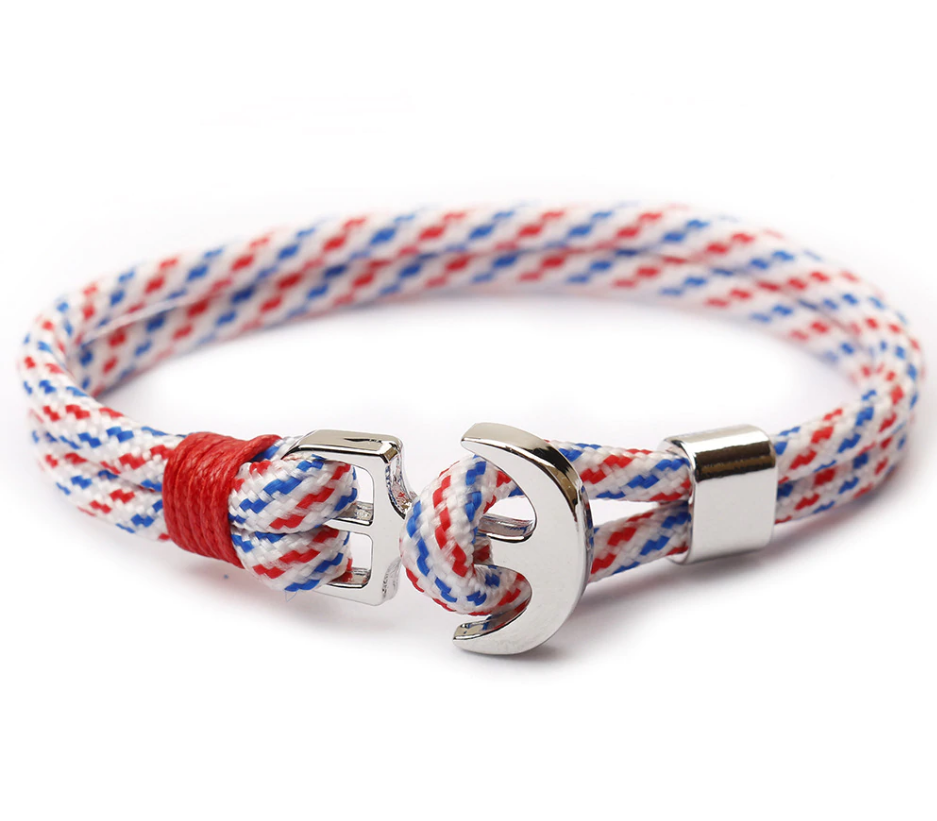 Men Women Rope Bracelet Infinity Anchor Charm Multicolored Friendship-Bracelets-Innovato Design-Martha-Innovato Design