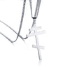 Simple Orthodox Cross Pendant with Chain Necklace - InnovatoDesign