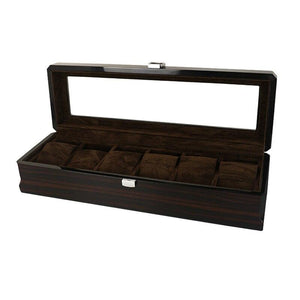Dark Brown Handmade Wood Watch and Jewelry Storage Box-Watch Box-Innovato Design-Innovato Design