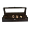 Dark Brown Handmade Wood Watch and Jewelry Storage Box - InnovatoDesign