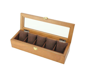 5 Slots European Wooden Mechanical Watch Organizer-Watch Box-Innovato Design-Innovato Design