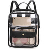 Transparent Hologram Backpack for Teenage Girls-clear backpack-Innovato Design-Black-Innovato Design