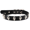 Skeleton Stud Choker Collar PU Leather Punk Rock Style Necklace-Necklace-Innovato Design-Black-Innovato Design