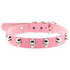Skeleton Stud Choker Collar PU Leather Punk Rock Style Necklace-Necklace-Innovato Design-Pink-Innovato Design