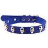 Skeleton Stud Choker Collar PU Leather Punk Rock Style Necklace-Necklace-Innovato Design-Blue-Innovato Design