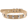 Skeleton Stud Choker Collar PU Leather Punk Rock Style Necklace-Necklace-Innovato Design-Khaki-Innovato Design