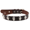 Skeleton Stud Choker Collar PU Leather Punk Rock Style Necklace-Necklace-Innovato Design-Coffee-Innovato Design