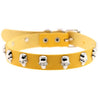 Skeleton Stud Choker Collar PU Leather Punk Rock Style Necklace-Necklace-Innovato Design-Yellow-Innovato Design