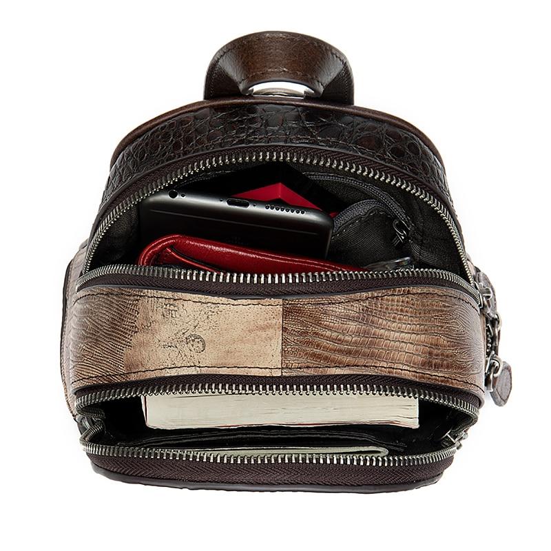 floral patchwork mini backpack Mini Backpack with Embossed Floral Patterns on Leather Patchwork Design
