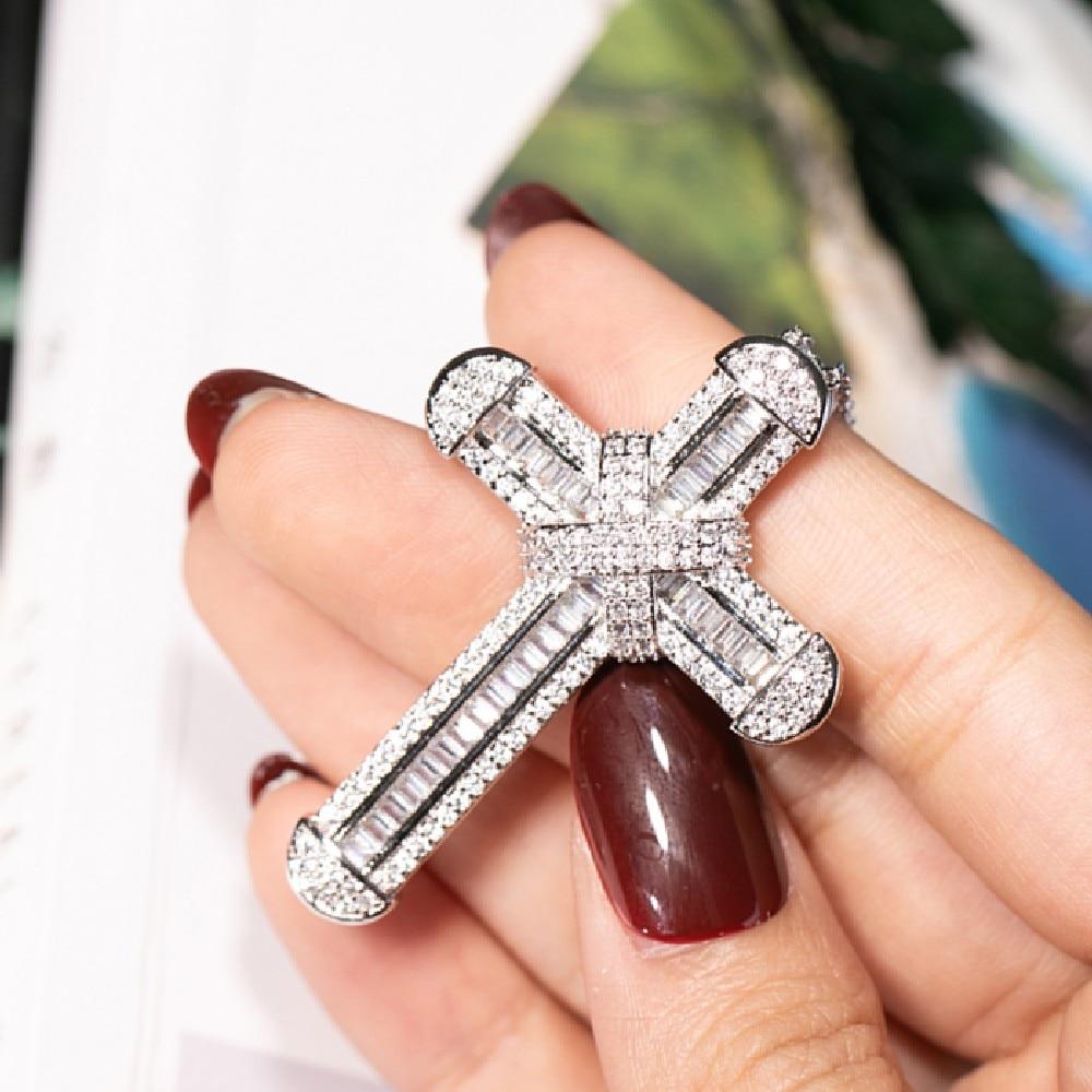 925 Sterling Silver Exquisite Bible Cross Pendant Necklace-Necklaces-Innovato Design-Innovato Design