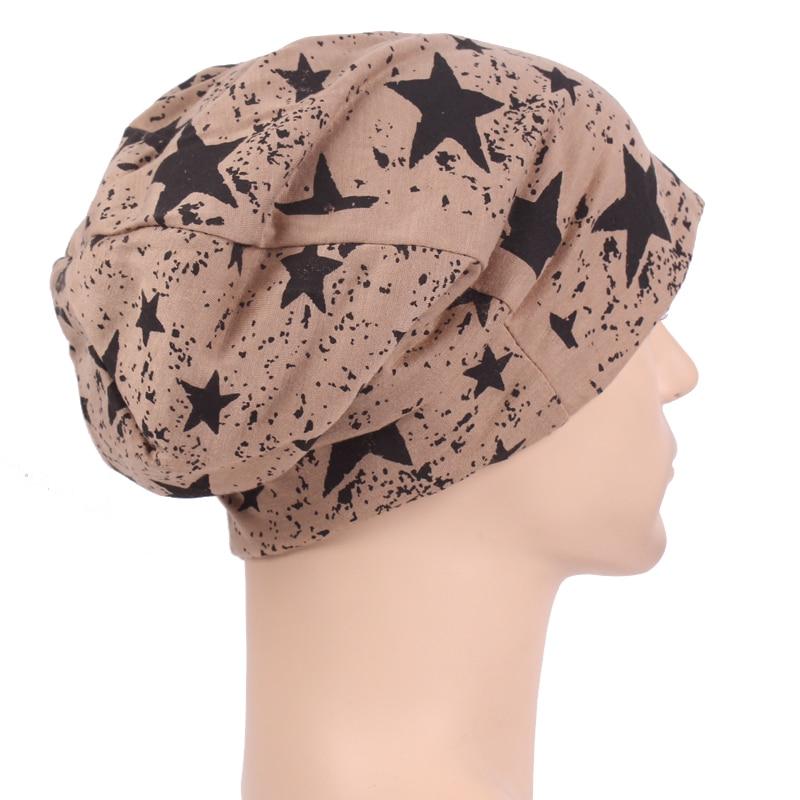 Stars Knit Hat, Beanie or Skullies-Hats-Innovato Design-Navy Blue-Innovato Design
