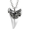 Shark Tooth 925 Sterling Silver Hip-hop Pendant