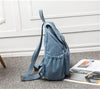 Big Blue Denim Canvas Travel Backpack - InnovatoDesign