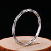 Buddhist Heart Sutra 990 Genuine Silver Vintage Open Cuff Bracelet-Bracelets-Innovato Design-Innovato Design