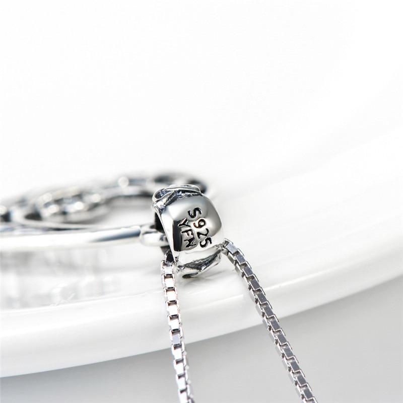 925 Sterling Silver Claddagh Pendant Necklace with 18" Chain-Necklaces-Innovato Design-Innovato Design