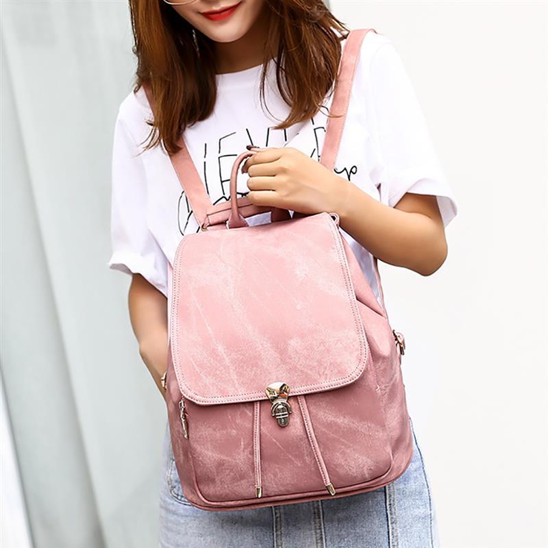 Vintage Faux Leather 36 to 55 Litre Backpack with Free Size Pouch for Women-Denim Backpacks-Innovato Design-Blue-Innovato Design