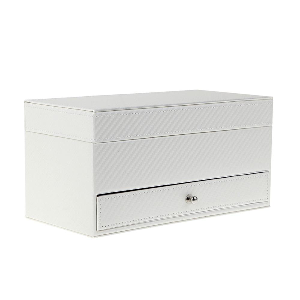 White Leather Watch and Jewelry Storage Box-Watch Box-Innovato Design-Innovato Design