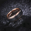 4/6/8mm Black & Rose Gold Tungsten Carbide Wedding Band-Couple Rings-Innovato Design-5-8MM-Innovato Design