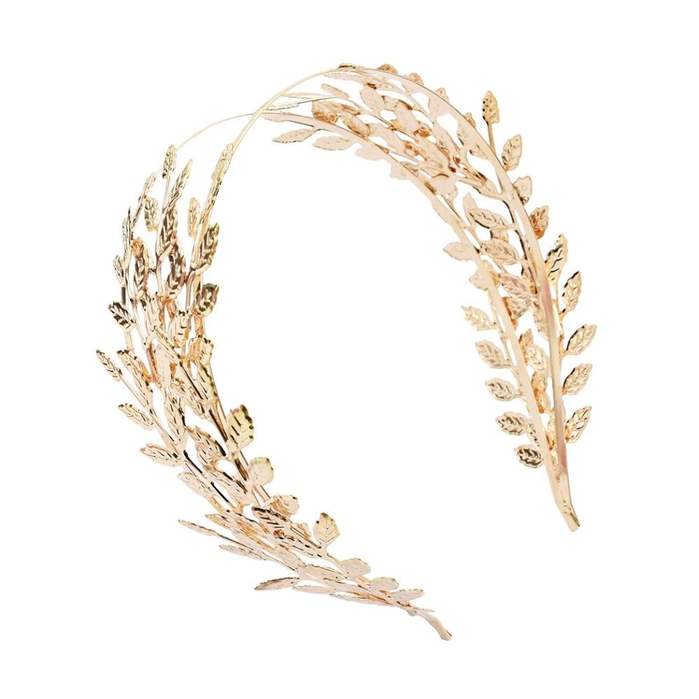Laurel Leaf Roman Caesar Crown for Wedding or Prom-Crowns-Innovato Design-Gold-Innovato Design