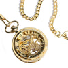 Steampunk Gear Skeleton Pocket Watch with Clear Acrylic Cover - InnovatoDesign
