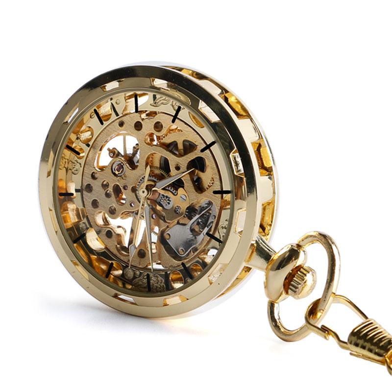 Steampunk Gear Skeleton Pocket Watch with Clear Acrylic Cover-Pocket Watch-Innovato Design-Innovato Design