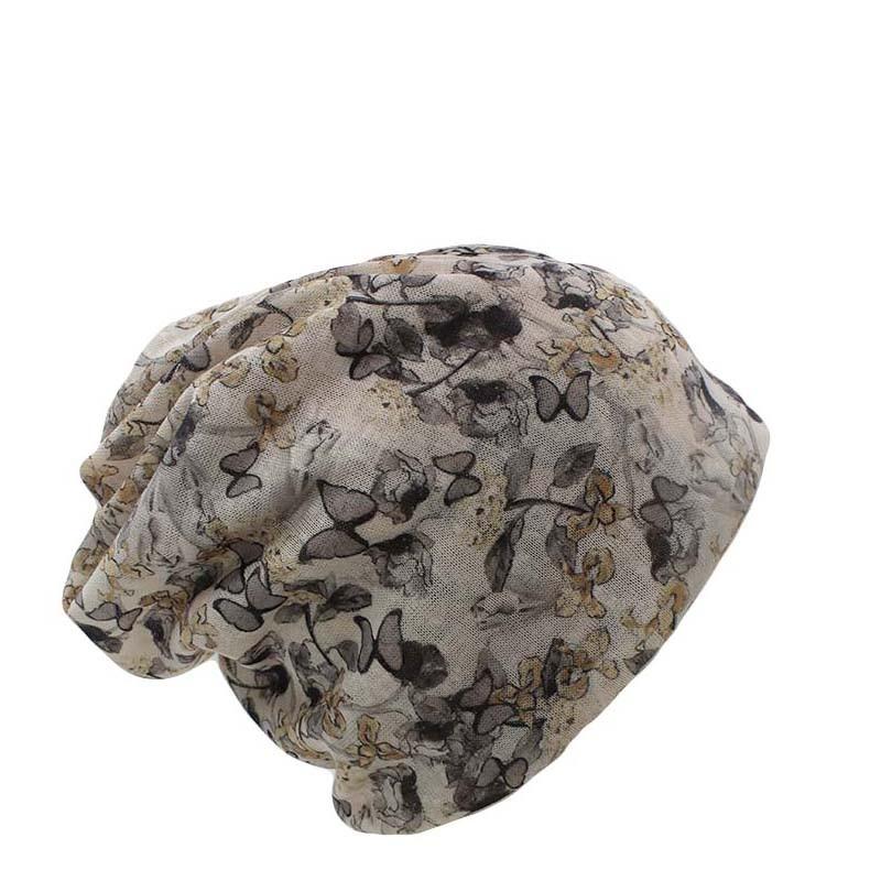 Floral Knit Hat, Scarf, Beanie, Bonnet or Skullie-Hats-Innovato Design-Black-Innovato Design