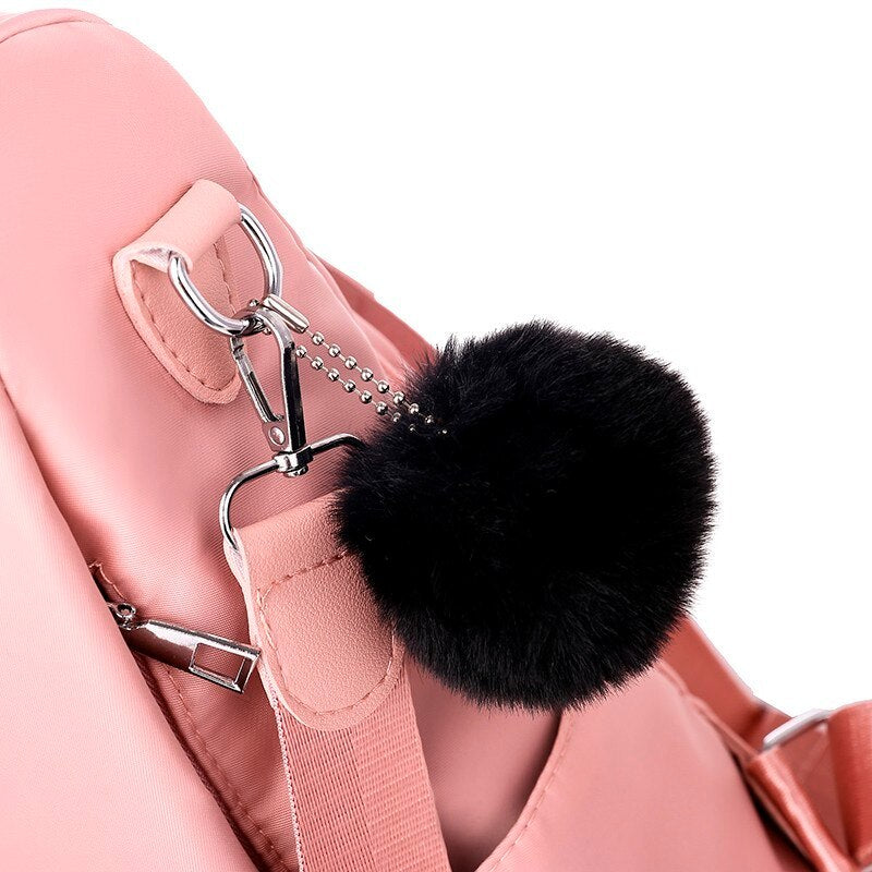 Preppy Style School Bag and Oxford Backpack-Backpacks-Innovato Design-Black-Innovato Design