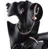Rhinestone Twist Necklace, Bracelet & Earrings Fashion Jewelry Set