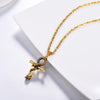Egyptian Ankh Cross with Snake Pendant and Chain Necklace - InnovatoDesign