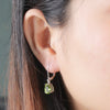 Natural Peridot Gemstone 925 Sterling Silver Stud Earrings-Earrings-Innovato Design-Innovato Design