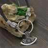 Odin's Raven with Thor's Hammer Pendant Chain Necklace - InnovatoDesign