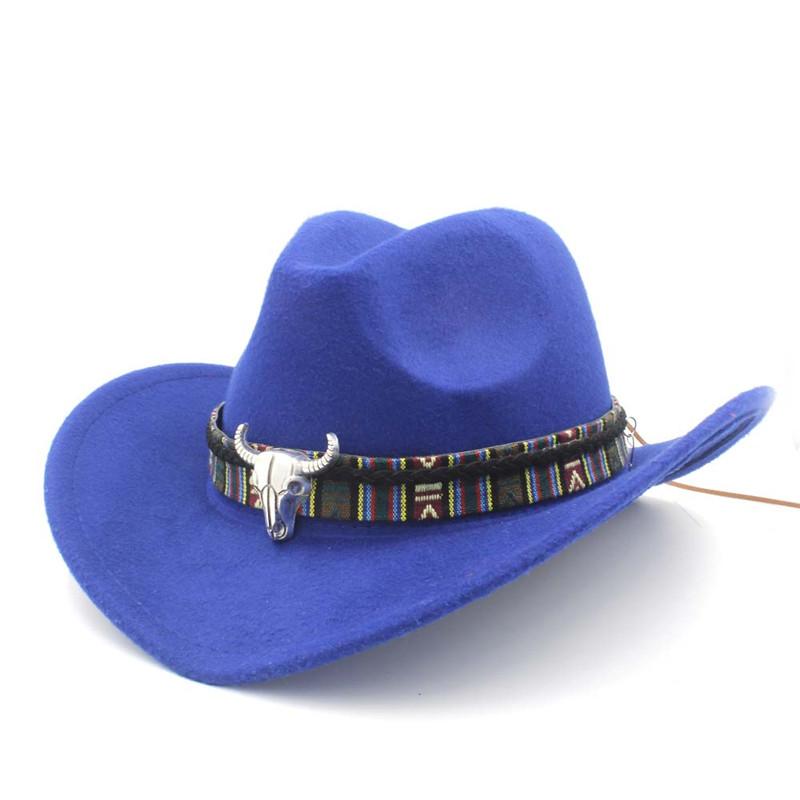 Metal Bull Skull Cowboy Hat with Colorful Patterned Band-Hats-Innovato Design-Beige-Innovato Design