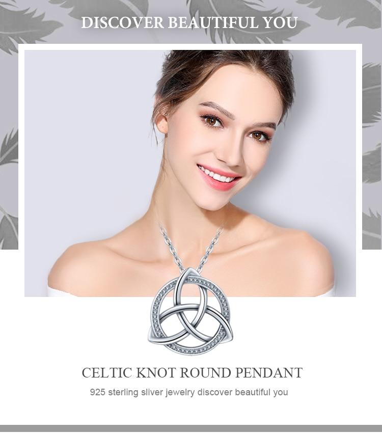 Celtic Triquetra / Trinity Knot 925 Sterling Silver Pendant Necklace-Necklaces-Innovato Design-18 inch-Innovato Design