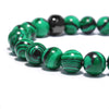 Green Natural Stone Malachite Beads Skull Bracelet - InnovatoDesign