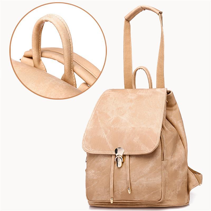 Vintage Faux Leather 36 to 55 Litre Backpack with Free Size Pouch for Women-Denim Backpacks-Innovato Design-Blue-Innovato Design