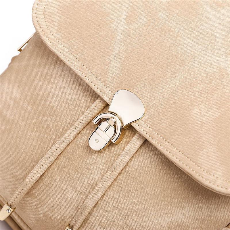 Vintage Faux Leather 36 to 55 Litre Backpack with Free Size Pouch for Women-Denim Backpacks-Innovato Design-Blue-Innovato Design