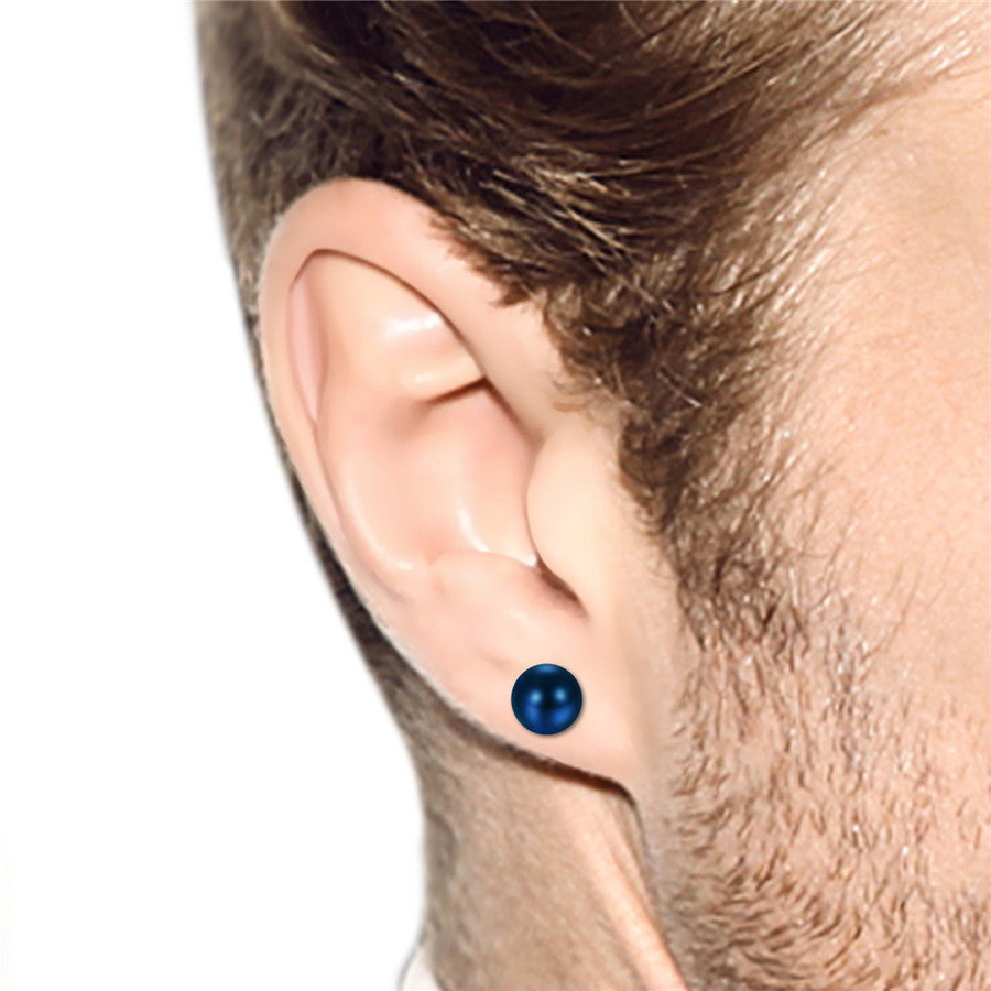 3-8mm 5 Pairs Colored Ball Stainless Steel Trendy Stud Earrings-Earrings-Innovato Design-3mm-Innovato Design