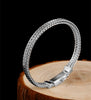 Weaved 925 Sterling Silver Handmade Vintage Punk Fashion Bracelet-Bracelets-Innovato Design-Innovato Design