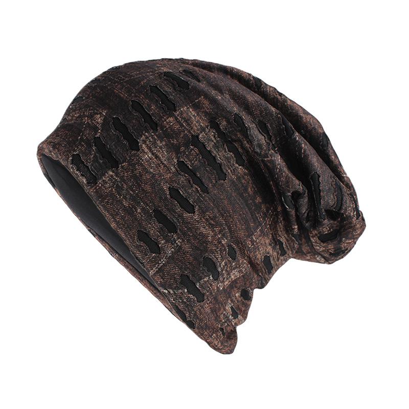 Hip-hop Retro Cotton Beanie or Skullie-Hats-Innovato Design-Brown-Innovato Design